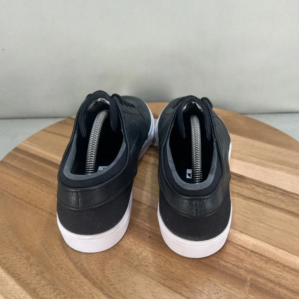 Nike SB Zoom Stefan Janoski Black Leather Skate Shoes 616490-001 Size 11.5